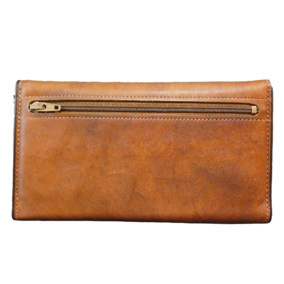 Vintage NWOT AMITY Vintage Cowhide Women's Tri-fold Wallet - Picture 3 of 12